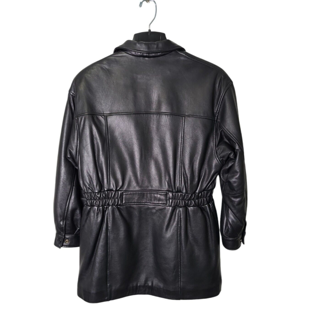 Danier Men's Coat Size S Black Leather Thinsulation - Picture 7 of 13